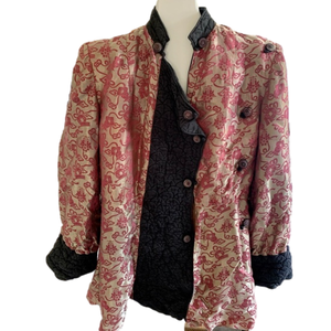 Vintage British Crown Colony Silk Jacket